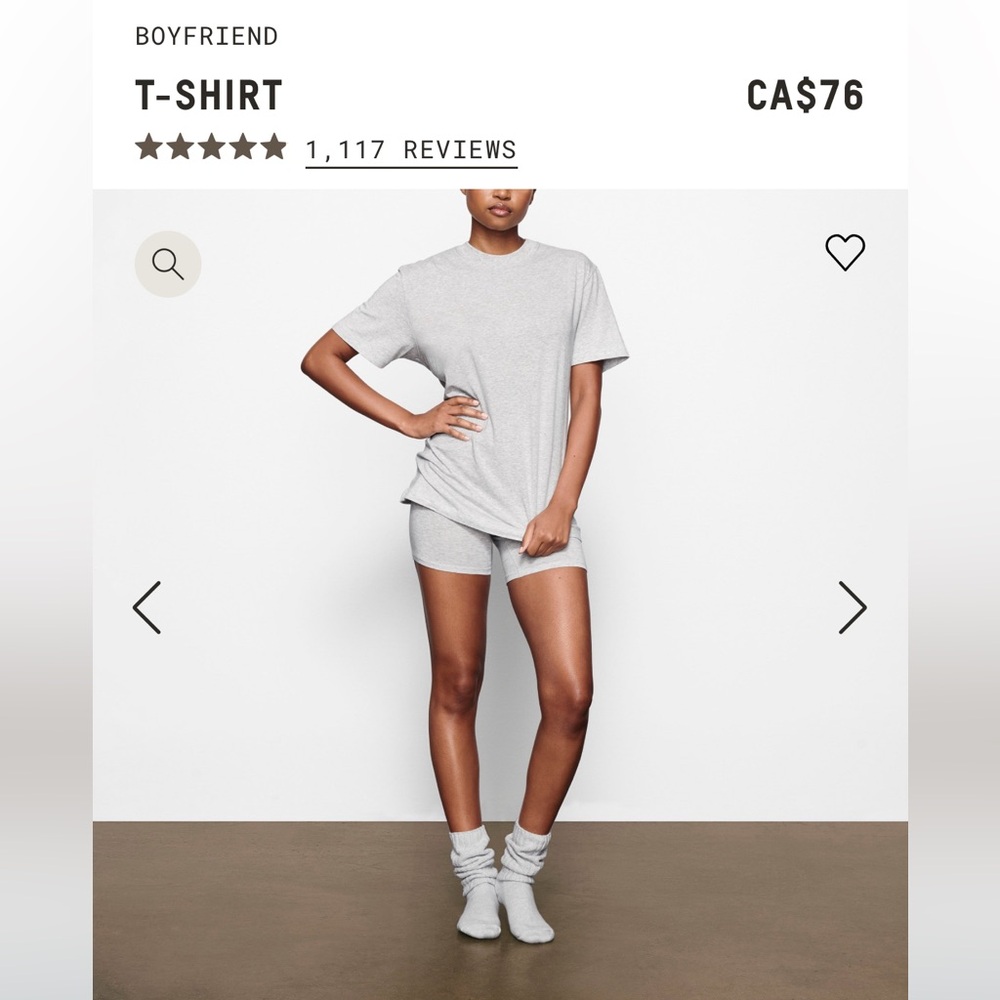 SKIMS BOYFRIEND TEE SHIRT